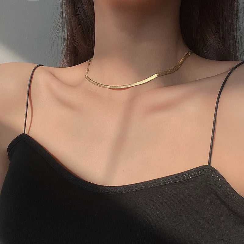 Kinsley - Flat Chain Choker