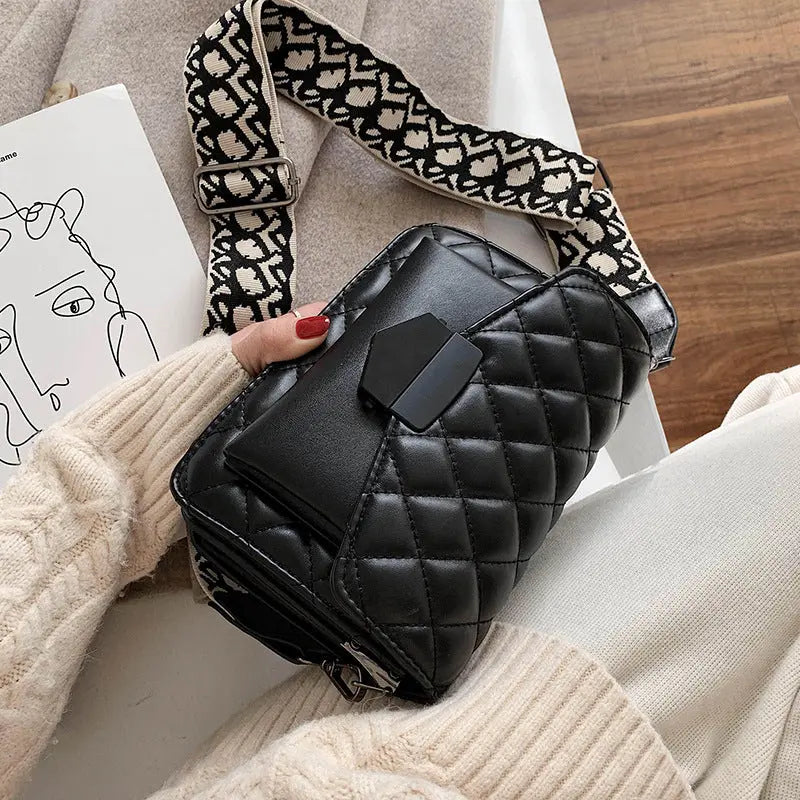 Kathryn - Vegan Leather Quilted Crossbody Bag