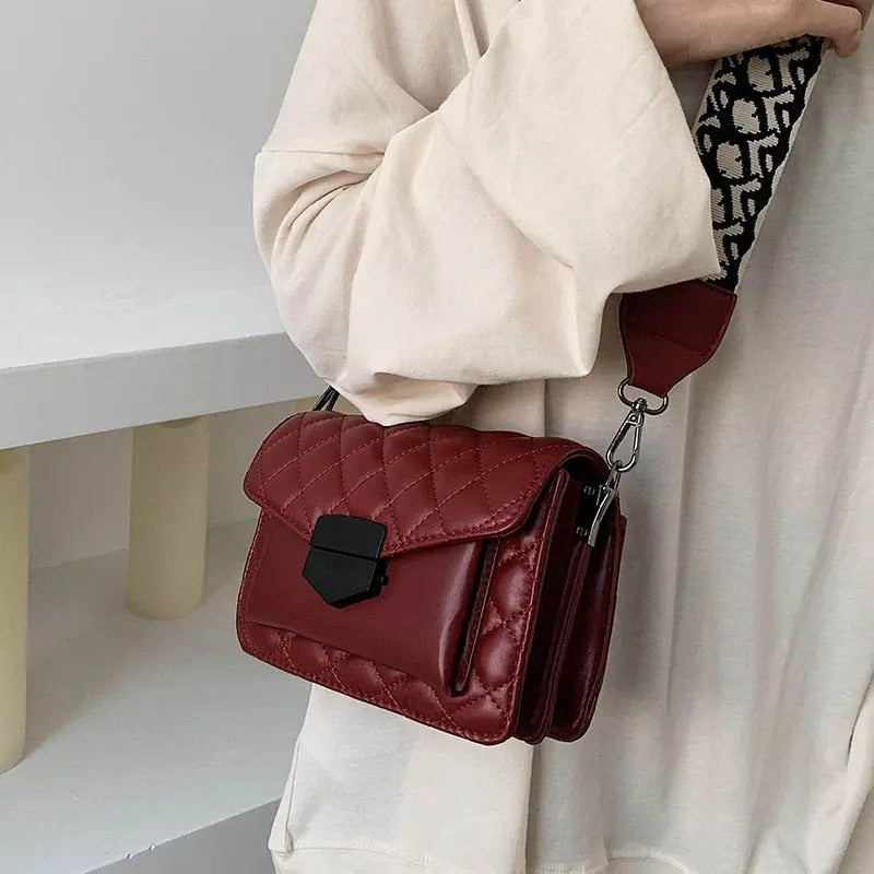 Kathryn - Vegan Leather Quilted Crossbody Bag