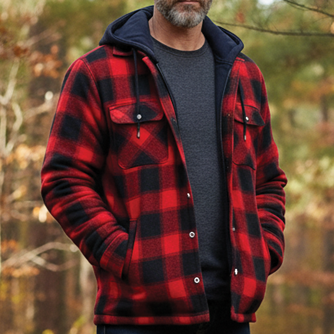 Parker - Checked Hooded Jacket