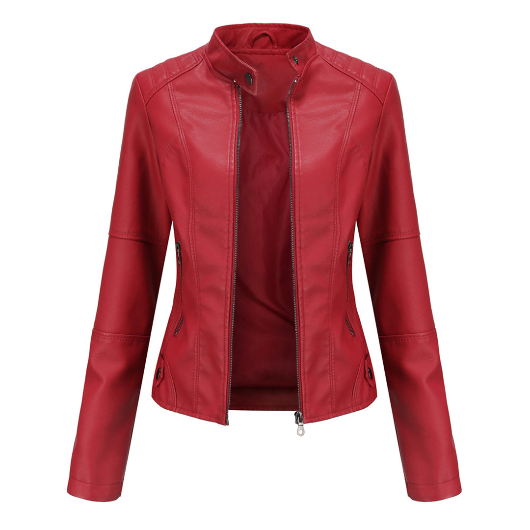Stylish Tailored Leather Jacket for Women