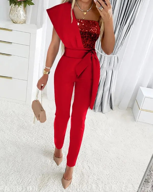 Savannah - One Shoulder Jumpsuit