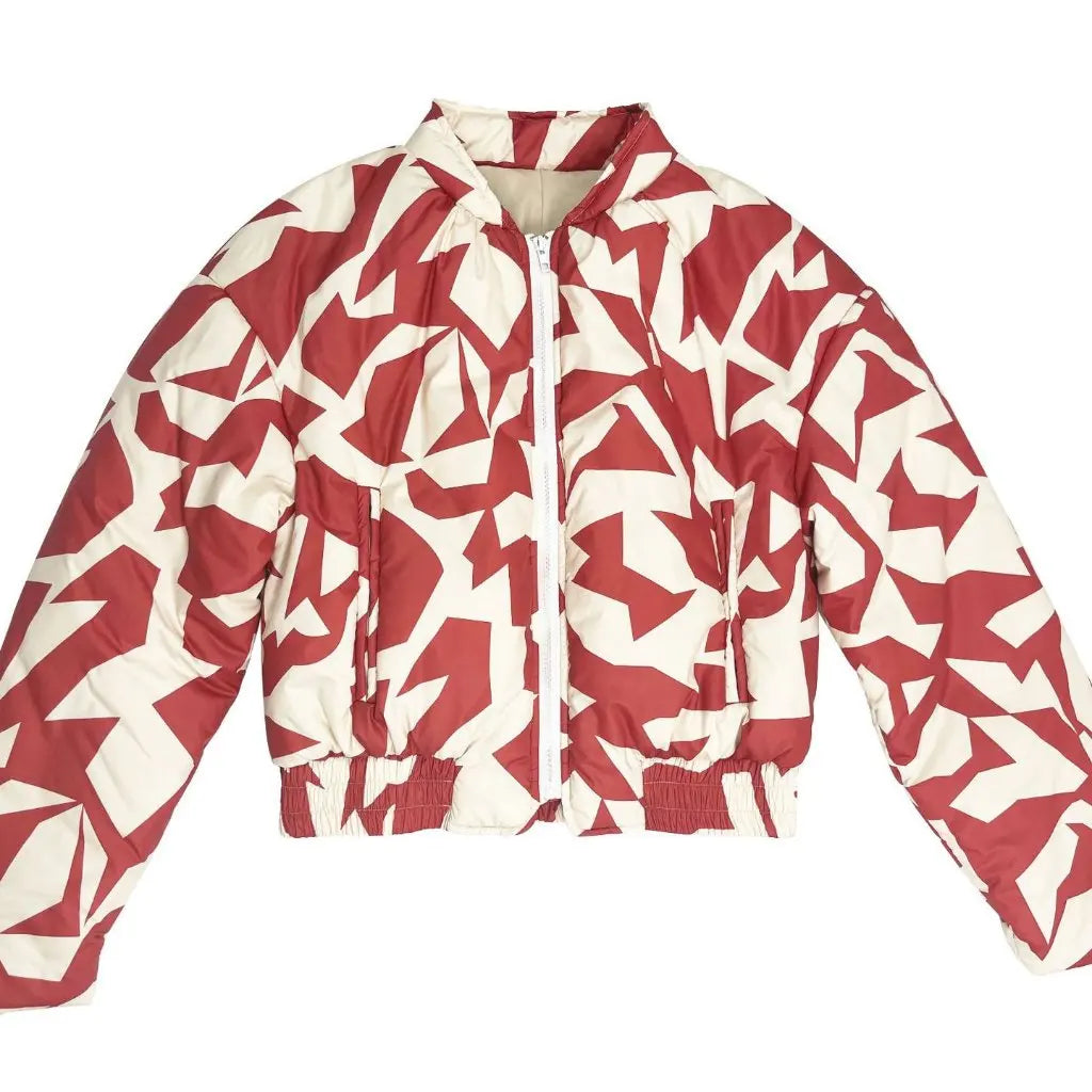 Camila Printed Padded Short Coat