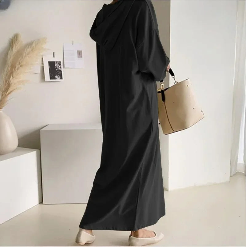 Scarlett - Hooded Peplum Dress