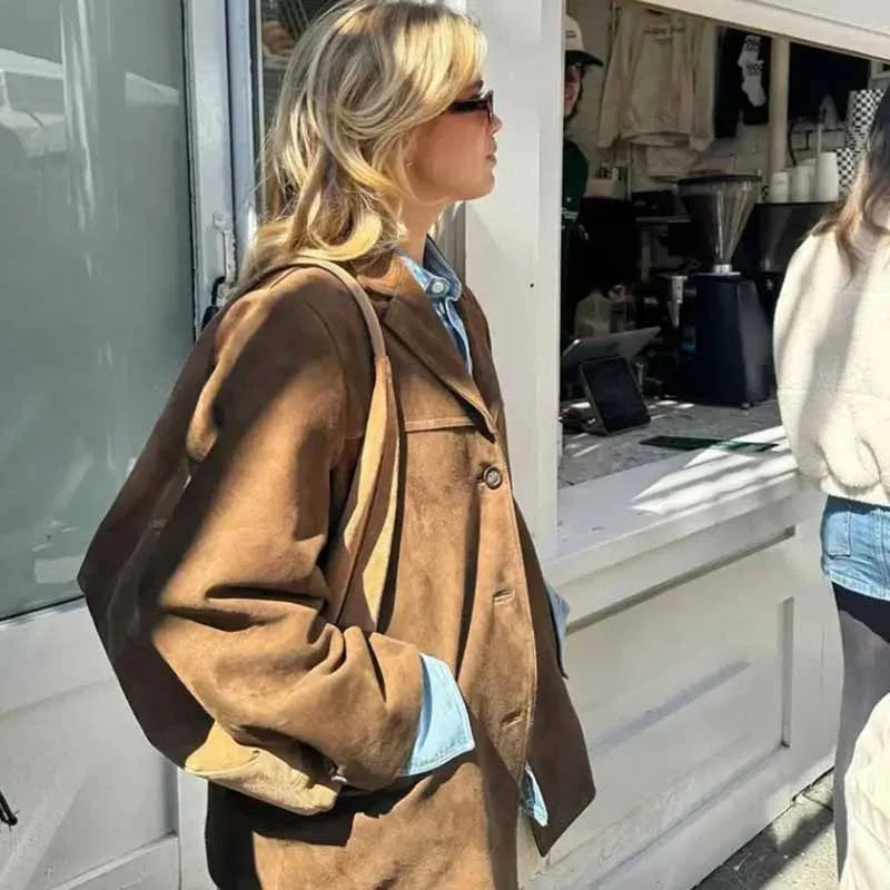 Eleanor - Vintage Suede Blazer