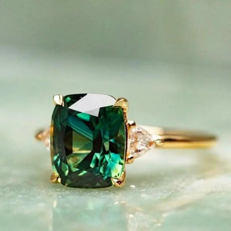 Melissa - Emerald Statement Ring