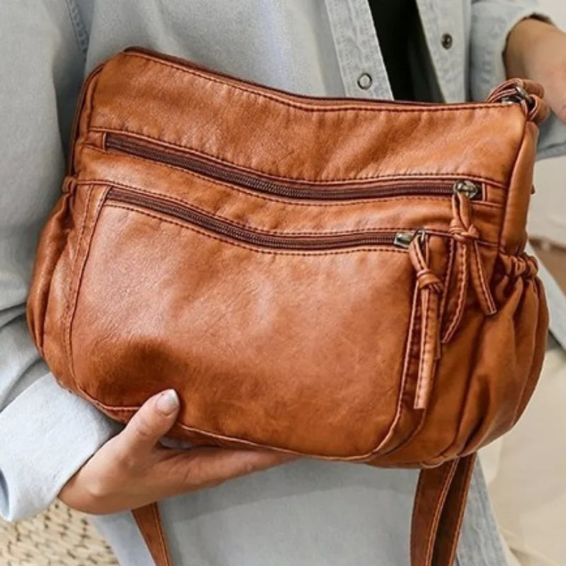 Harlow - Vegan Leather Crossbody Shoulder Bag