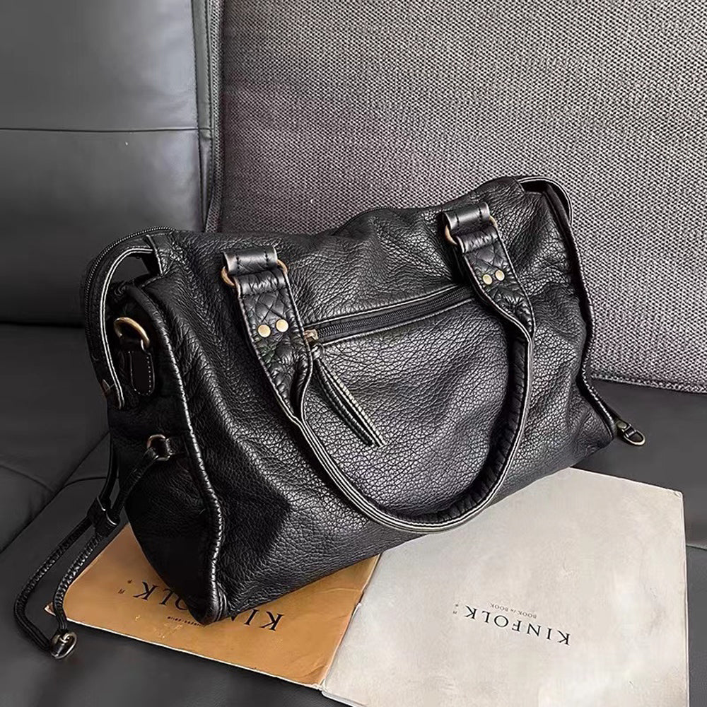 Claire - Vegan Leather Structured Shoulder Handbag