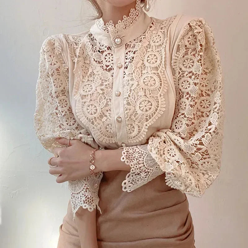 Nevaeh - Lace Detail Blouse