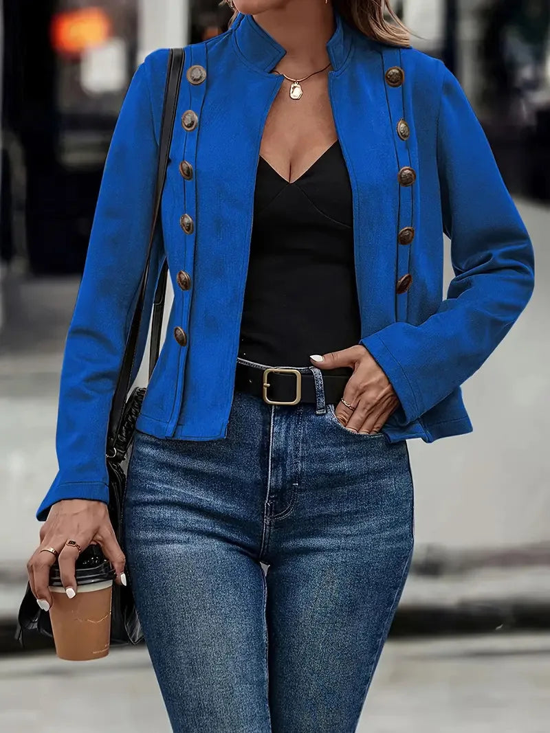 Allison - Velvet Double-Breasted Jacket