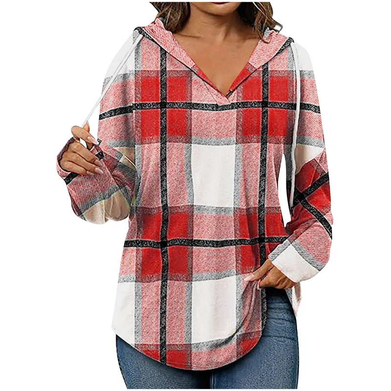 Ruby - Oversized V-Neck Hoodie