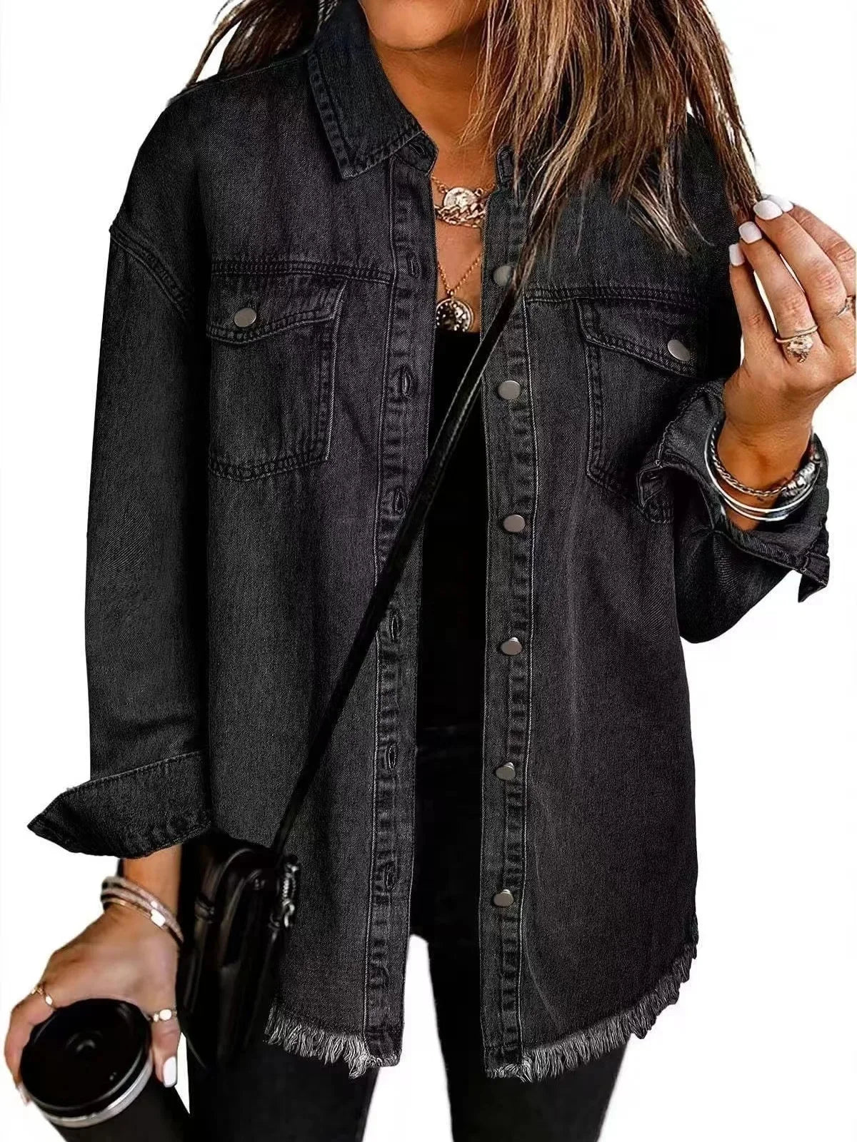 Sophia - Denim Shirt Jacket