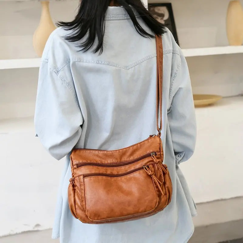 Harlow - Vegan Leather Crossbody Shoulder Bag