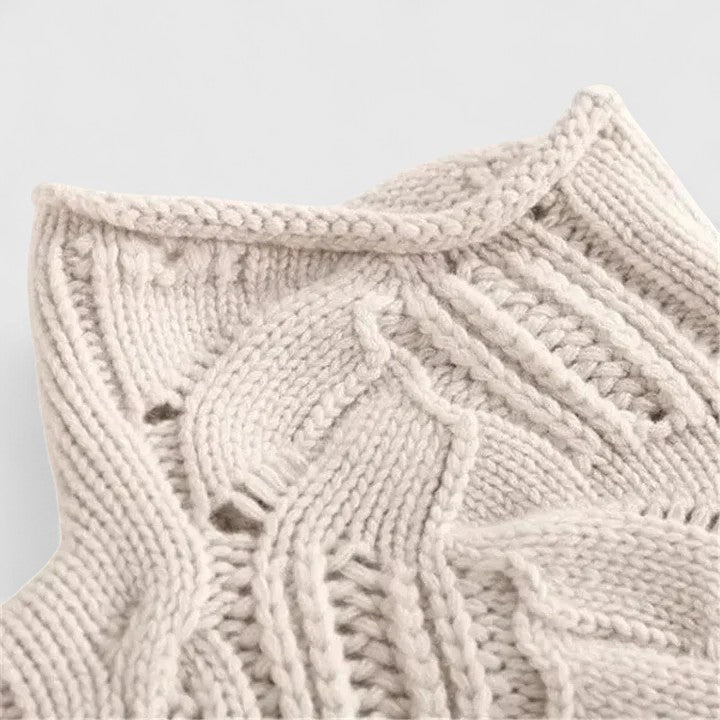 Women's Cable Knit Turtleneck Sweater