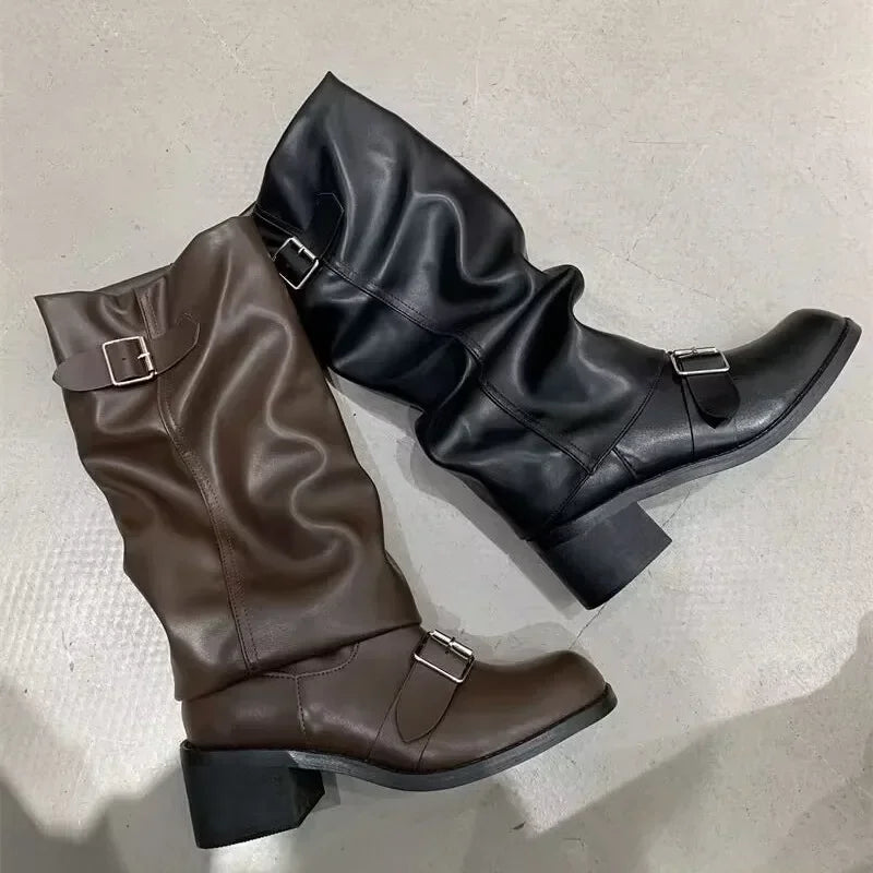 Isabella - Knee-High Platform Boots