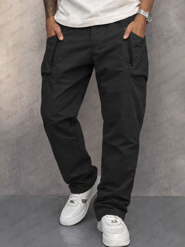 Pantaloni cargo da uomo dal taglio comodo con molte tasche