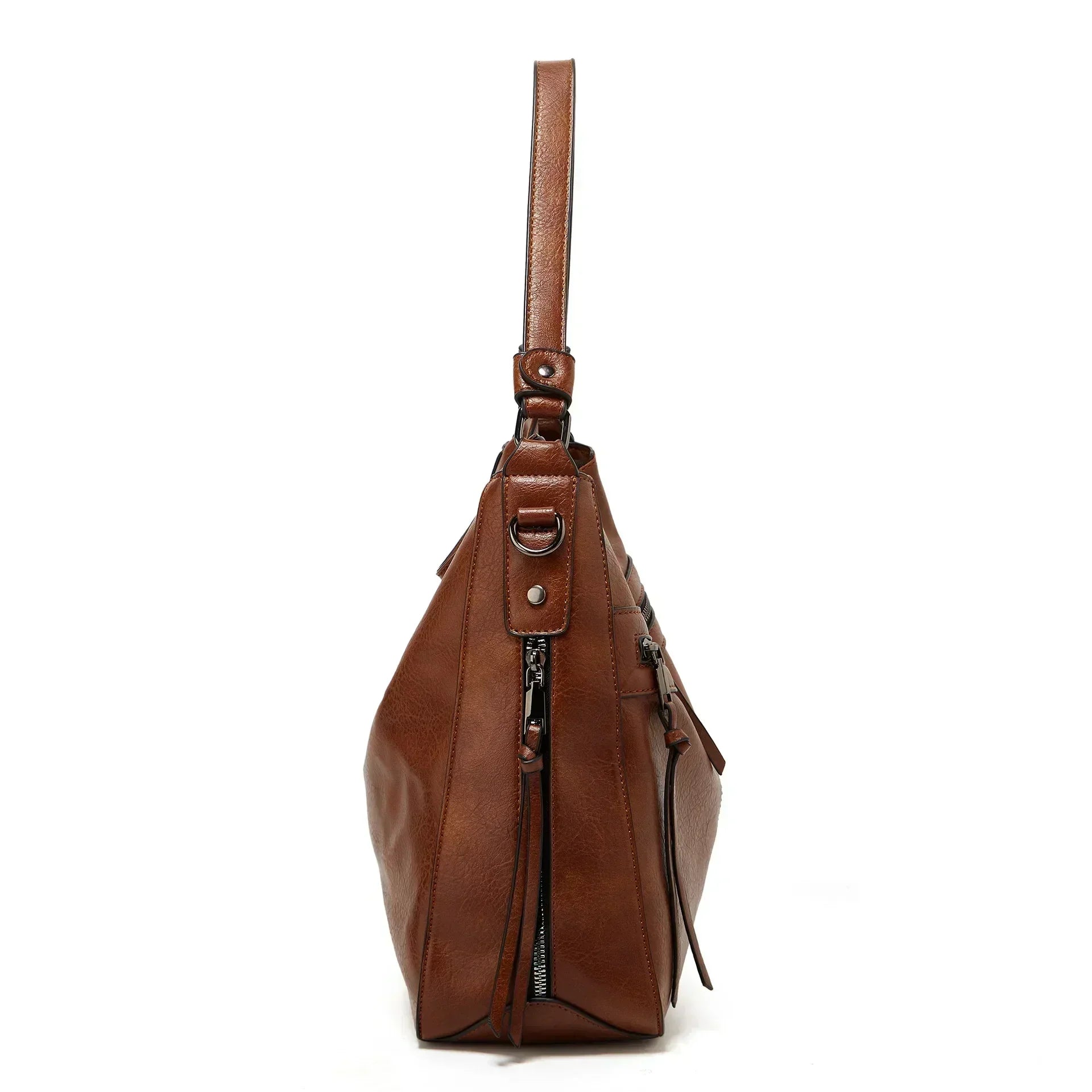 Maureen - Leather Slouchy Hobo Bag