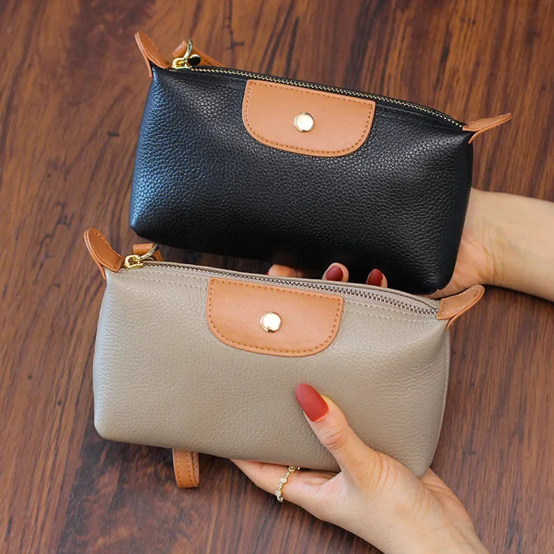 Anne - Vegan Leather Wristlet Clutch Bag