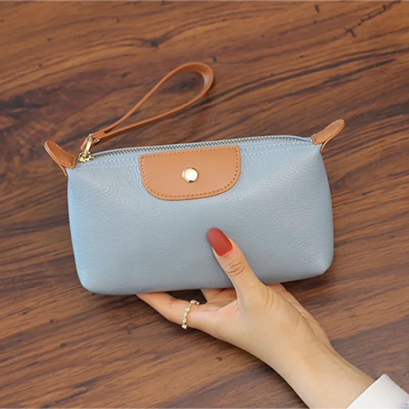 Anne - Vegan Leather Wristlet Clutch Bag