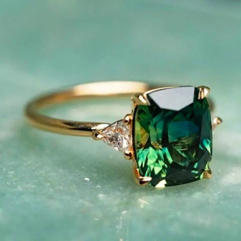 Melissa - Emerald Statement Ring