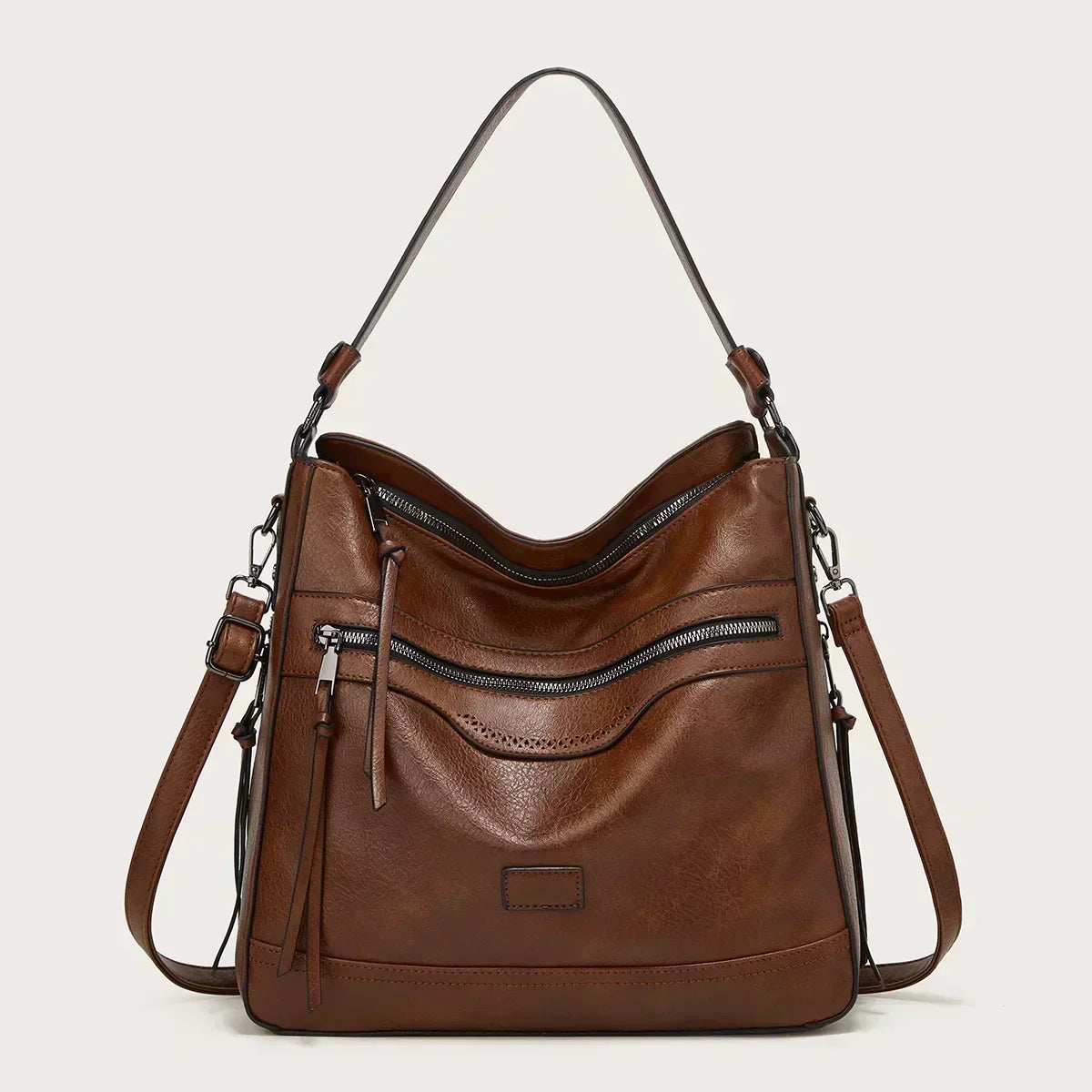 Maureen - Leather Slouchy Hobo Bag