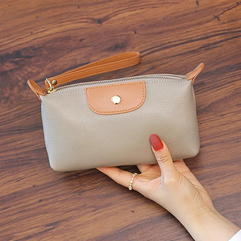 Anne - Vegan Leather Wristlet Clutch Bag