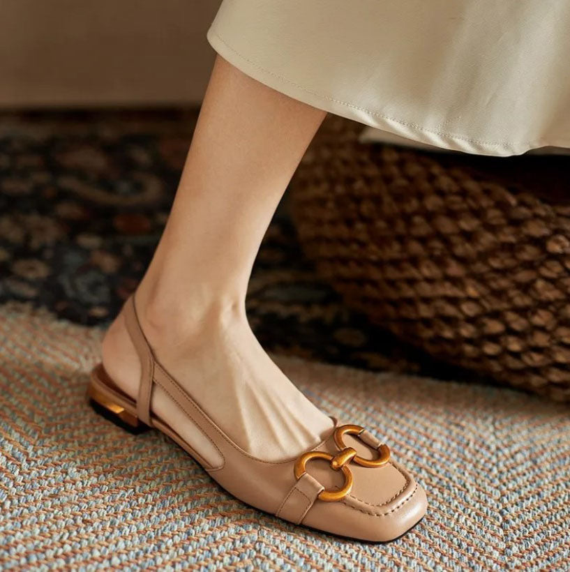 Nora – Chic Ergonomic Slingback Flats