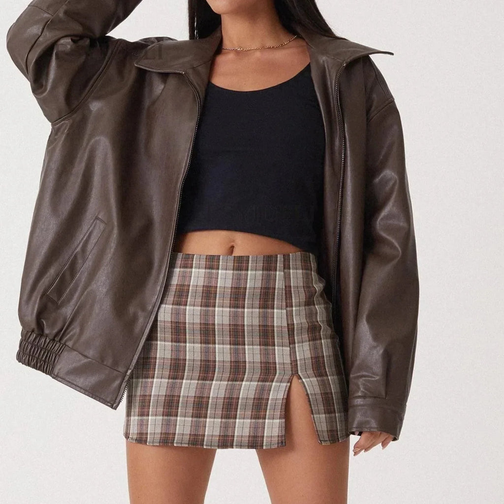 Carol - Oversized Leather Jacket