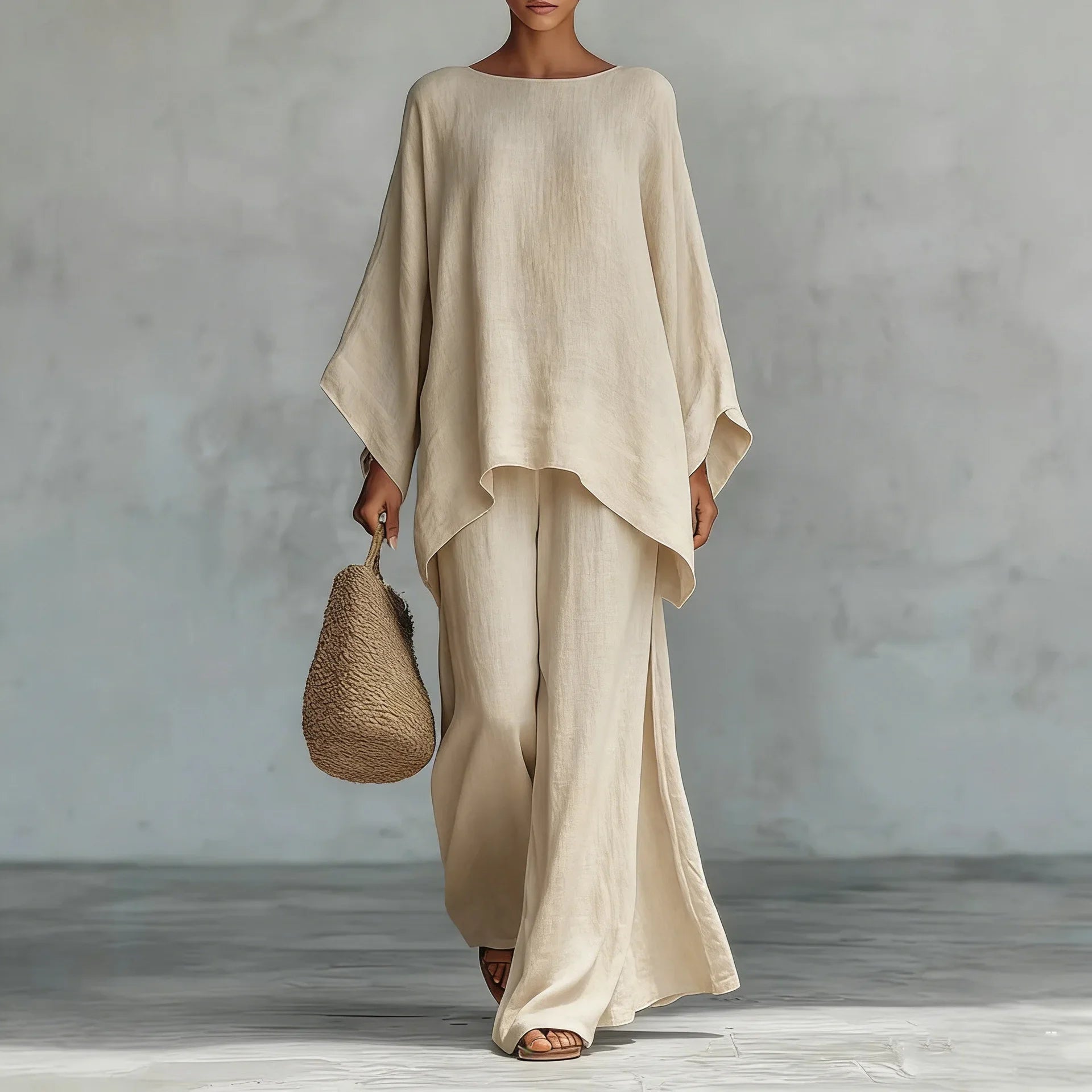 Women's Asymmetrical Two-Piece Set