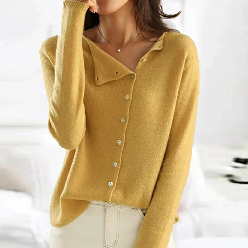 Women's Button-Front Soft Knit Cardigan