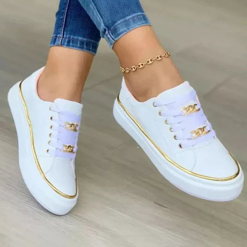 Michelle - Platform Chain Sneakers