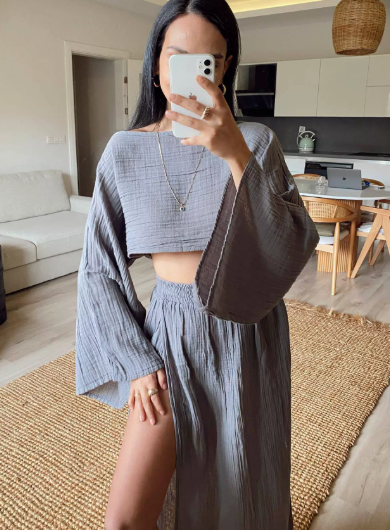 Sylvia - Gauze Two-Piece Set