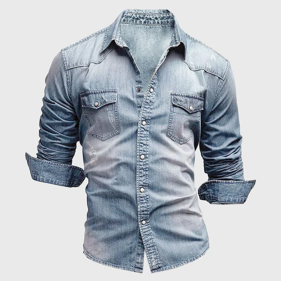 Aaron - Slim Fit Denim Shirt