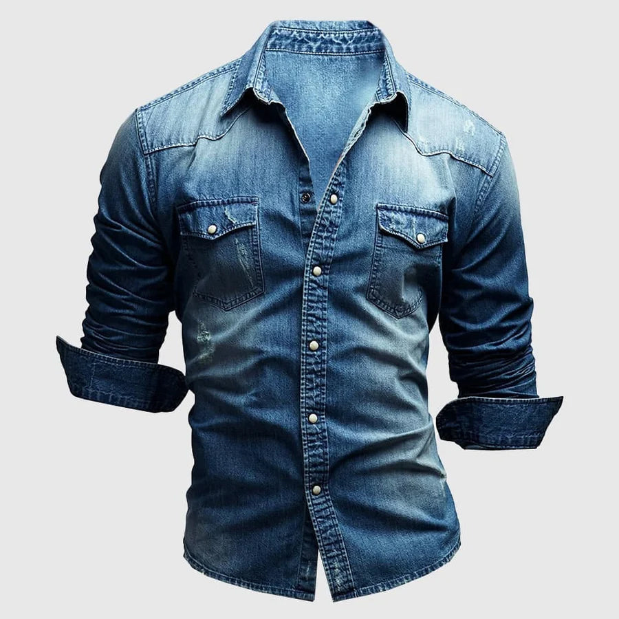 Aaron - Slim Fit Denim Shirt