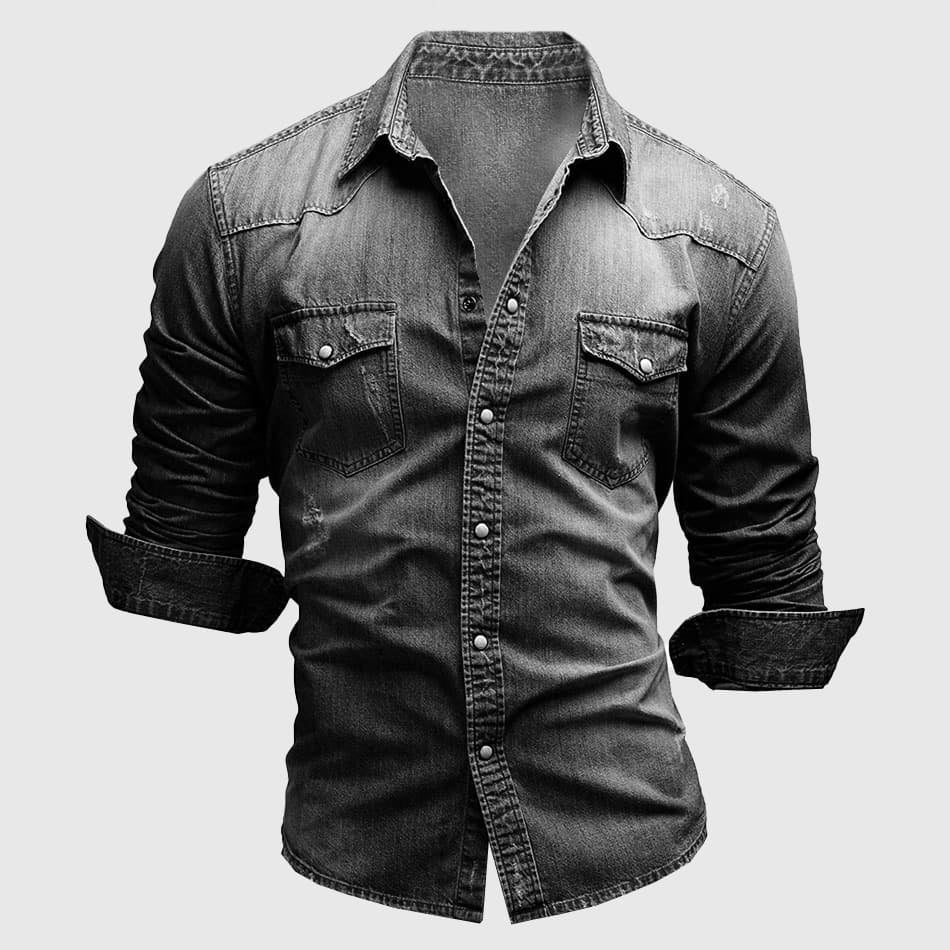 Aaron - Slim Fit Denim Shirt