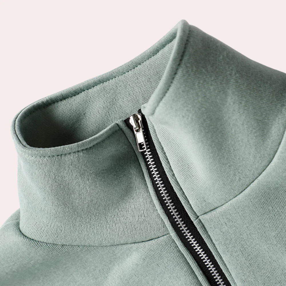 Women's Half-Zip Sweatshirt & Jogger Set