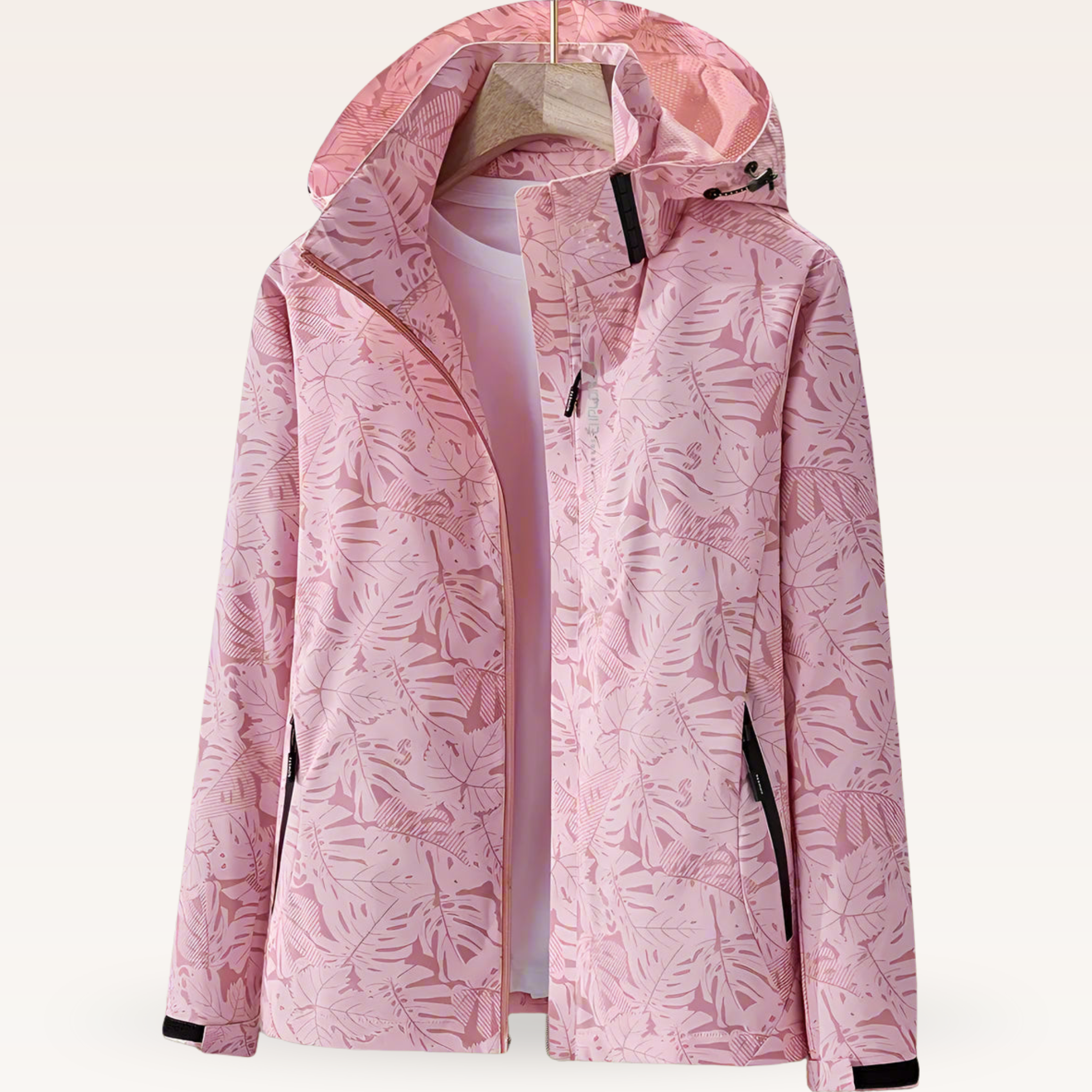 Women’s Hooded Parka Jacket with Full-Zip Closure