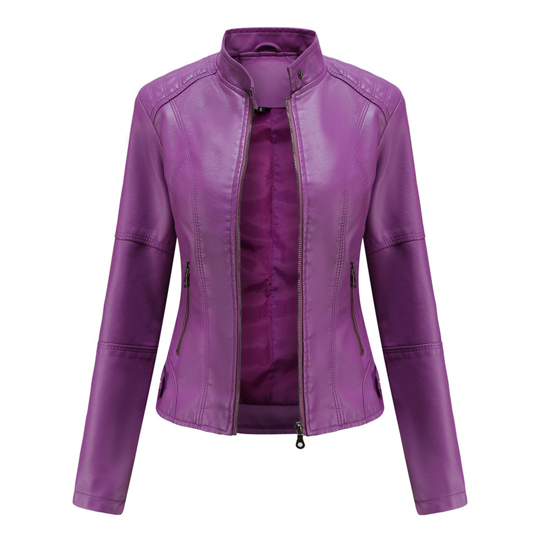 Stylish Tailored Leather Jacket for Women