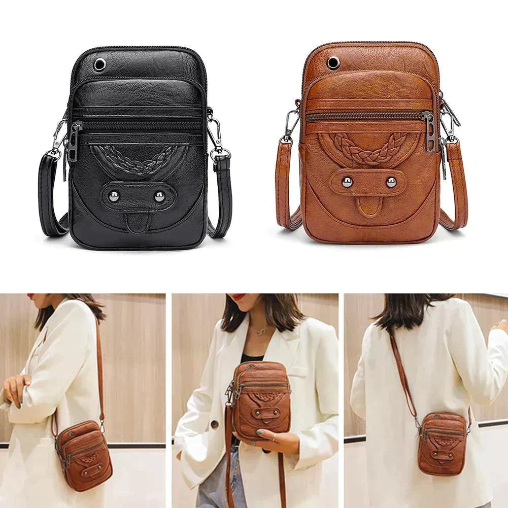 Beth - Vegan Leather Crossbody Phone Bag