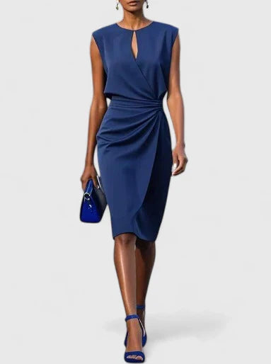 Lisandrah Midi Dress for Women - Elegant Sophisticated Style
