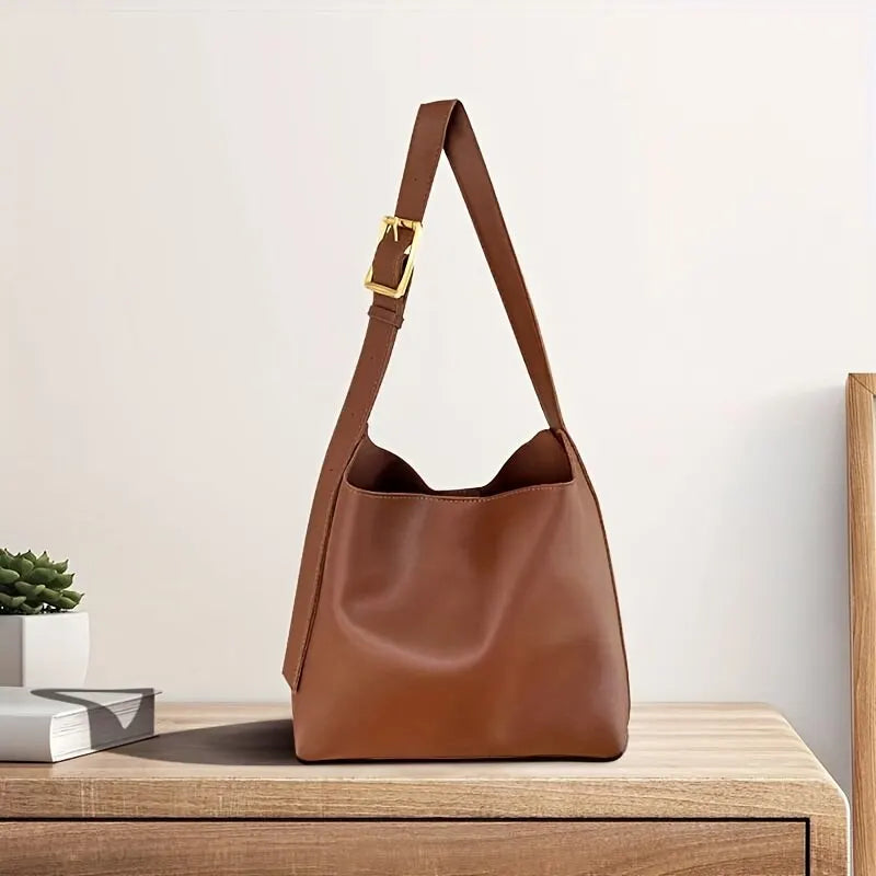 Aria - Vegan Leather Minimalist Shoulder Bag