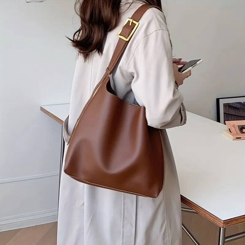 Aria - Vegan Leather Minimalist Shoulder Bag