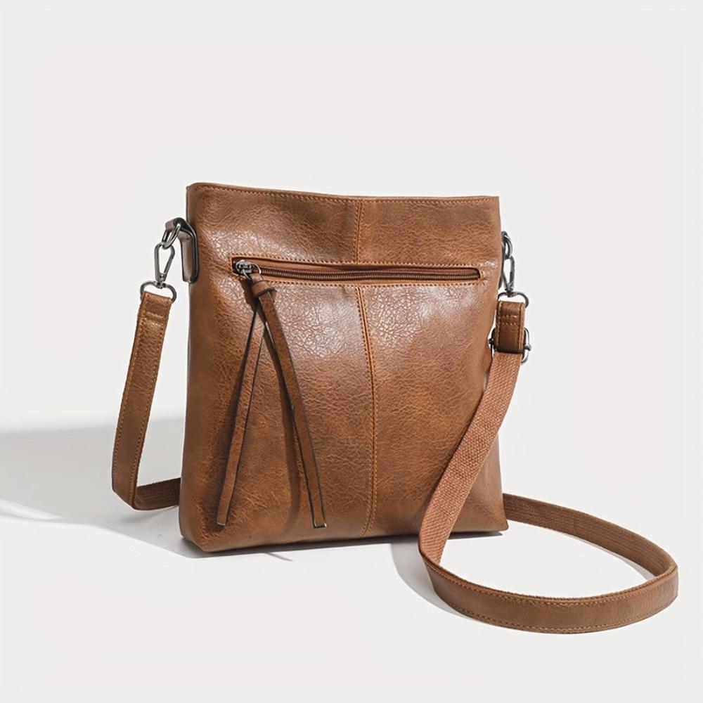 Anna - Vegan Leather Slim Crossbody Bag