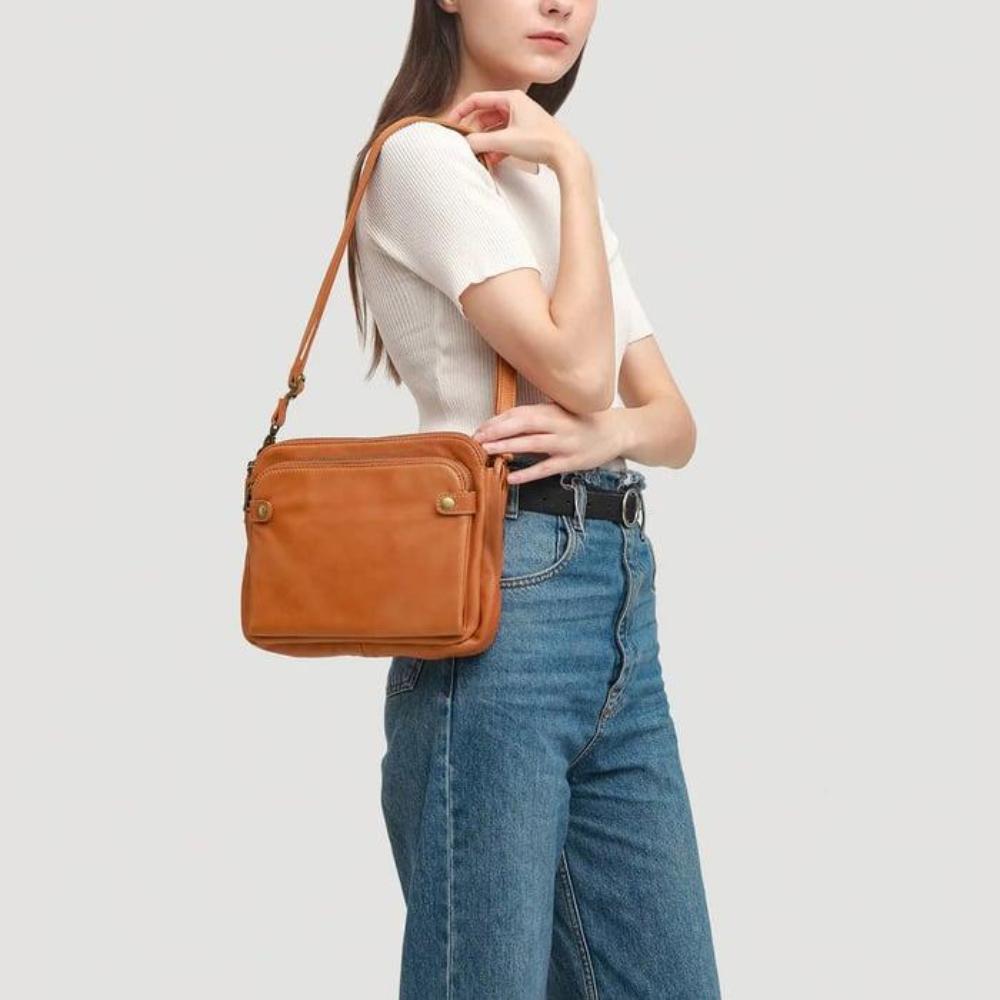 Anne - Vegan Leather Crossbody Shoulder Bag