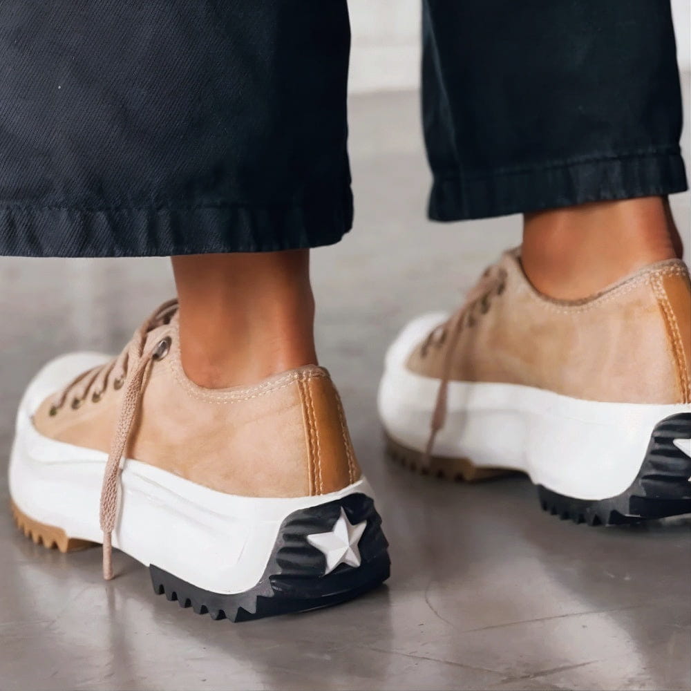 Γυναικεία Casual Sneakers με Πλατφόρμα και Κορδόνια