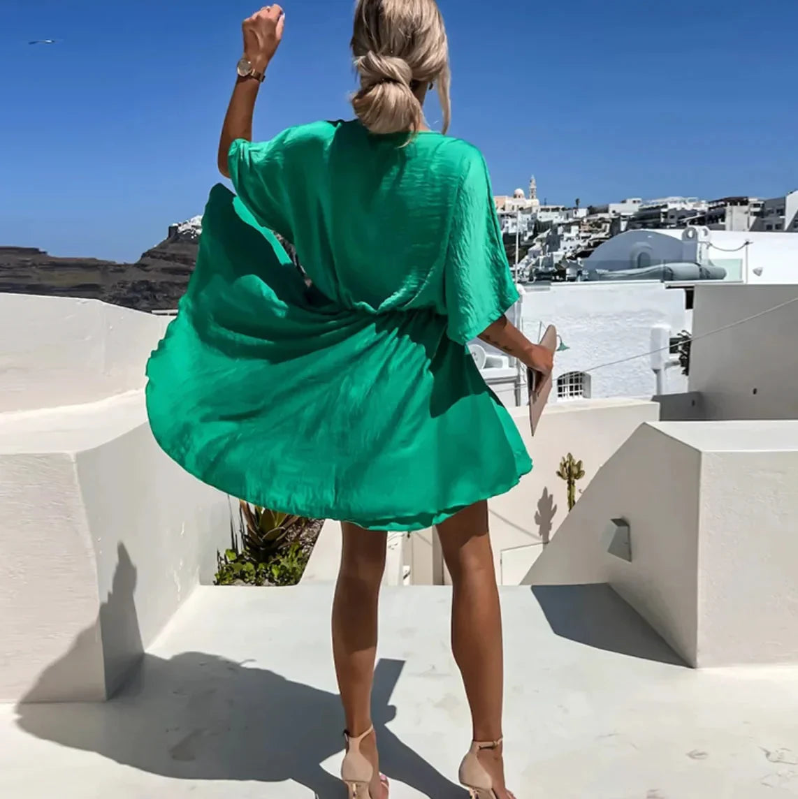 Anastacia - Mini-robe portefeuille élégante pour femme