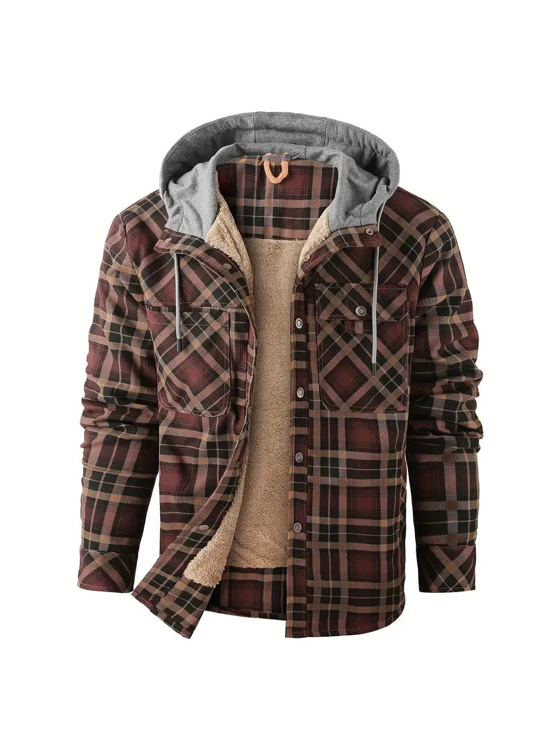 Wyatt - Hooded Checked Jacket