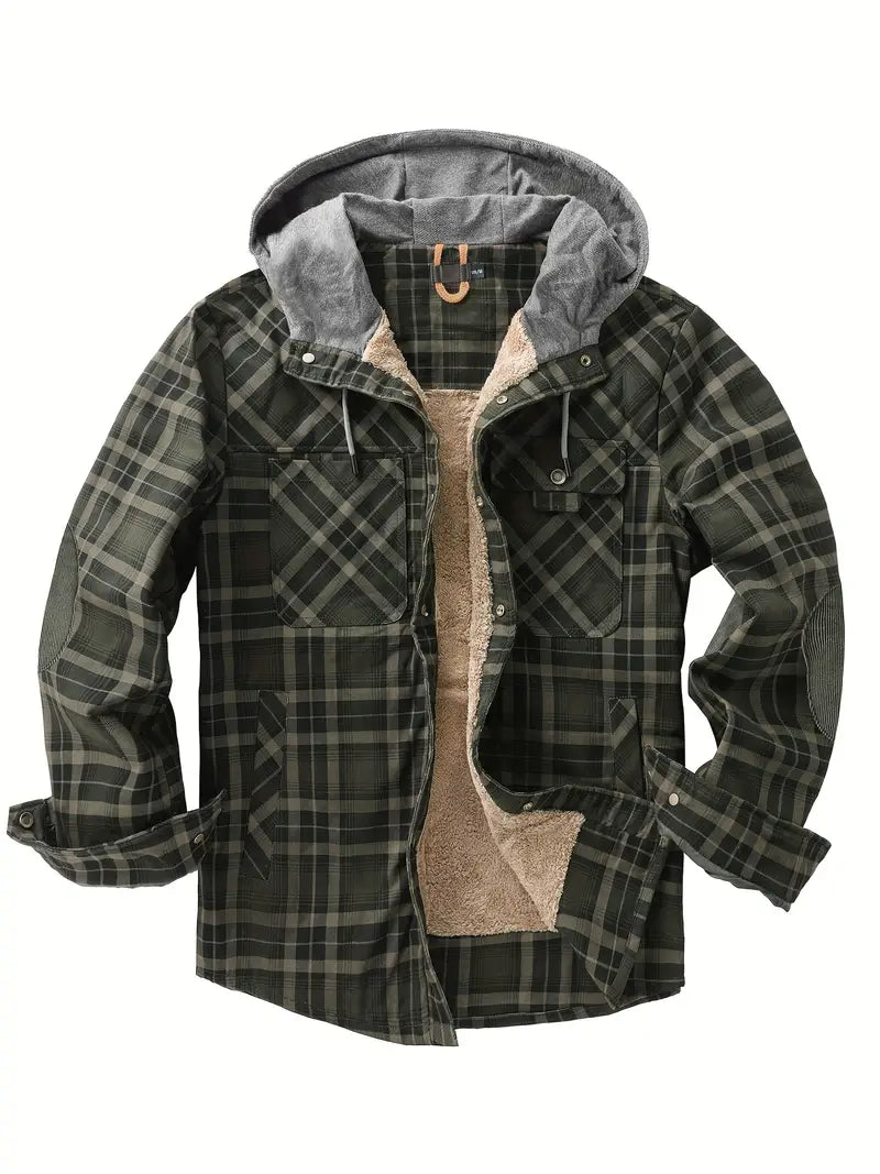 Wyatt - Hooded Checked Jacket