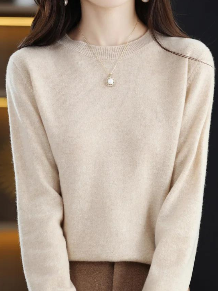 Women's Crew Neck Soft Knit Sweater