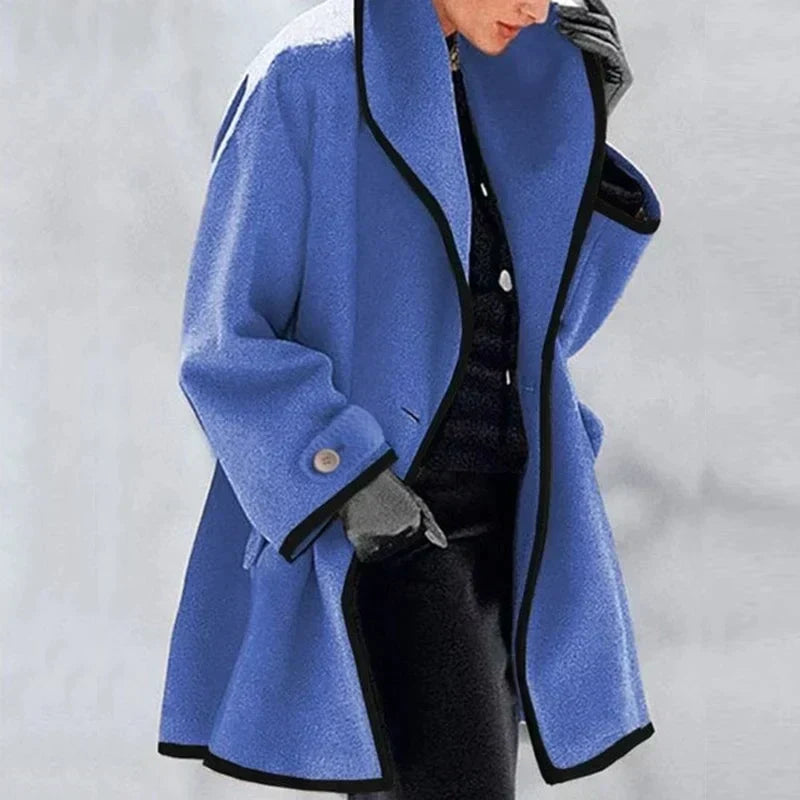 Women's Elegant Longline Winter Trench  Coat